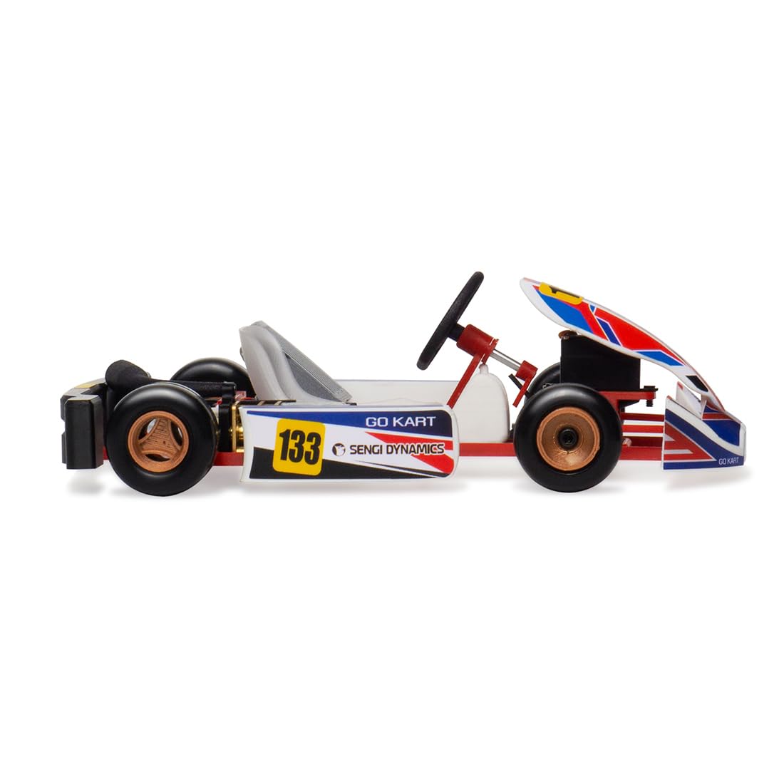 MakerTopia Mini RC Kart Model, 1/32 Scale 2.4G Mini RC Kart Assembly Model, Kart-80 DIY Remote Control Hobby Racing Drift Car RC Electric Mini Racing