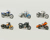 Harley Motorcycles 6 Piece Set Series 44 1/18 Diecast Models 31360-44