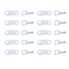 Yoogeer 10 Pairs Replacement Parts for Thomas Train Trackmaster Toys Couplers Hooks Eyes -White