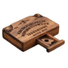 Mini Ouija Board Retro Miniature 1.3" Spirit Board with Drawer Wooden Miniatures Emotional Love Drawer Home Decoration Gift