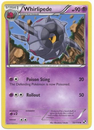 Pokemon - Whirlipede (53) - Black and White