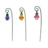 Treasure Gurus 3pc Miniature Glow in the Dark Flower Pick Stand Set Fairy Garden Landscape Accessory Dollhouse Decor
