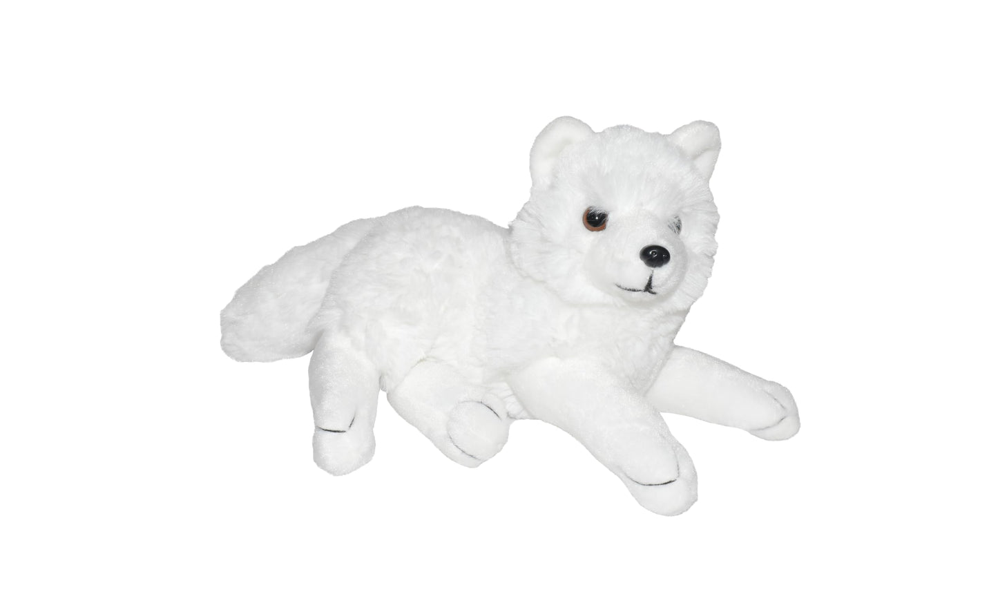 Wild Republic Cuddlekins Eco Mini Arctic Fox Stuffed Animal - 8"