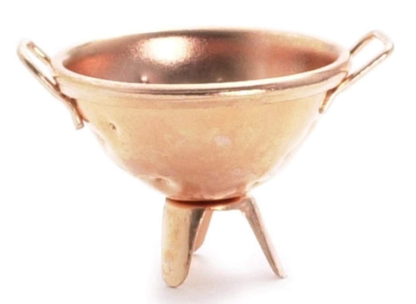 International Miniatures Dollhouse Miniature Copper Food Colander