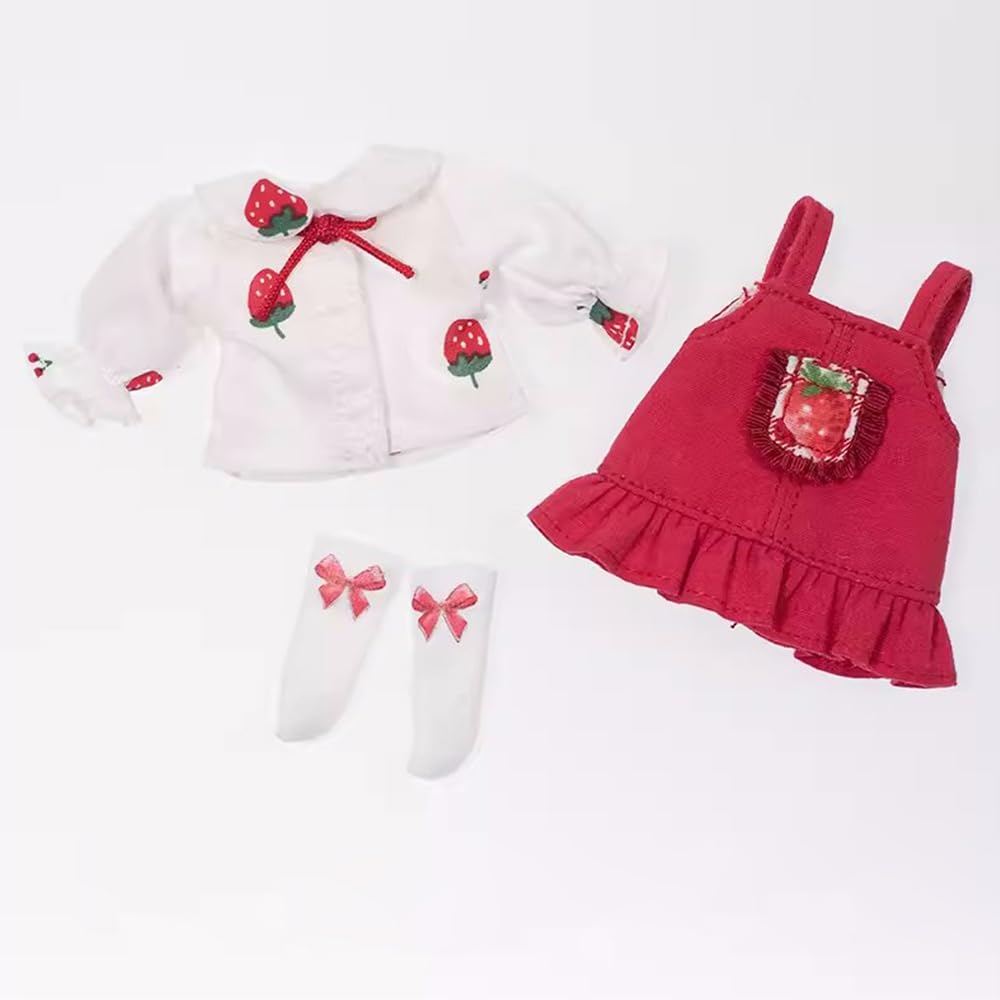 niannyyhouse OB11 BJD Doll Clothes Dress Set, 1/12 Scale, 4.3 inch Action Figure Outfit (H1)