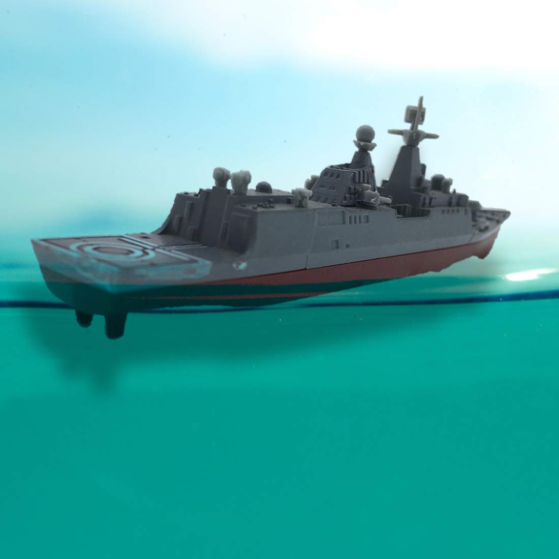 Kvvdi 8 Sets 3D-Puzzle Model Battleship Aircraft Carrier Toy Submarine, Plastic Model Warships Ship Kits, Navy for Collection