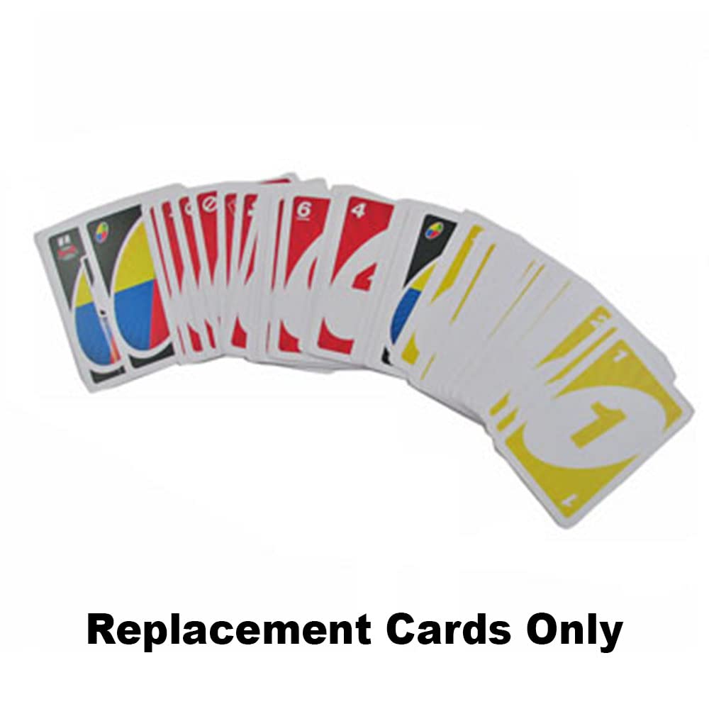 F-Price Replacement Part for Mattel Uno Blast - Y2318 ~ Replacement Cards, Yellow, Green, White, Red