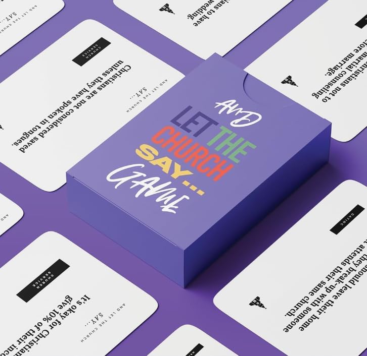 and Let The Church Say Game - Christian Card Game for Families, Church Groups, Young Adult Ministries & Game Night - Faith-Based Conversation Starter