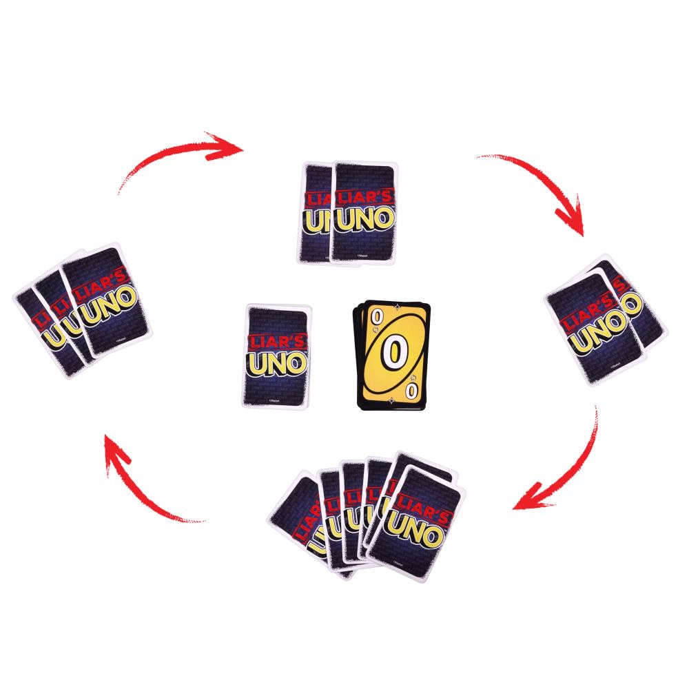 Mattel Games Liar's UNO Card Game, 7+, 2-10 Players