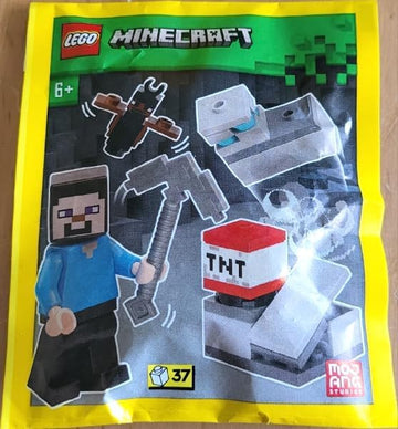 LEGO Minecraft: Steve Minifigure in the Diamond Mine with TNT - 6+