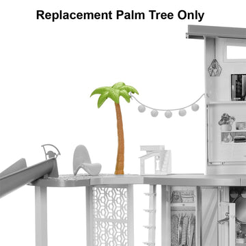 Replacement Part for Barbie Doll Dreamhouse Dollhouse Playset HMX10 - Replacement 2 Piece Palm Tree