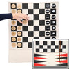 Pacific Shore Games Cloth Rollup Travel Chess, Checkers and Backgammon Game Set