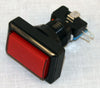 RetroArcade.us Arcade Game Illuminated Button Rectangle for Arcade and Crane Machines Red Jamma Mame