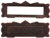 Handley House Dollhouse Miniature Fancy Oil Rubbed Bronze Door Mail Slot