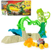 Monster Jam Mini Jams, Cobra’s Crazy Escape 28” Motorized Playset, 2 Exclusive Die-Cast ThunderROARus and JCB Digatron Monster Trucks, Kids Toys
