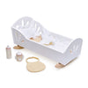 Tender Leaf Toys - Sweet Dreams Dolly Bed - Wooden Baby Doll Rocking Cradle with Bedding and Accessories - Encourages Love and Nurturing Play for Boys