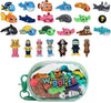 Wigglitz Ocean Theme 25 Pack with Storage Pouch - 25 Collectible Wiggly Fidget Toys - Award-Winning, Plant-Based, Made in USA - Ocean Characters for