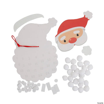 Countdown Santa Sign Pom-Pom Craft Kit, Makes 12
