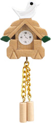 1Pc Miniature Wooden Clock, 1/12 Scale Accessories, 1/12 Scale Cuckoo Clock Dollhouse Miniatures Realistic Bird Wall Clock Dollhouse Furniture