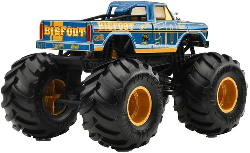 Hot Wheels Monster Trucks Oversized 50th Anniversary Bigfoot 1:24 Scale