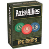 Renegade Game Studios Axis & Allies IPC Chips - 75 Weighted Tokens, 1-5-10 Denominations, Storage Tray