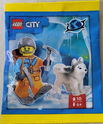 LEGO City: Arctic Explorer Minifigure with Husky Ages 6+