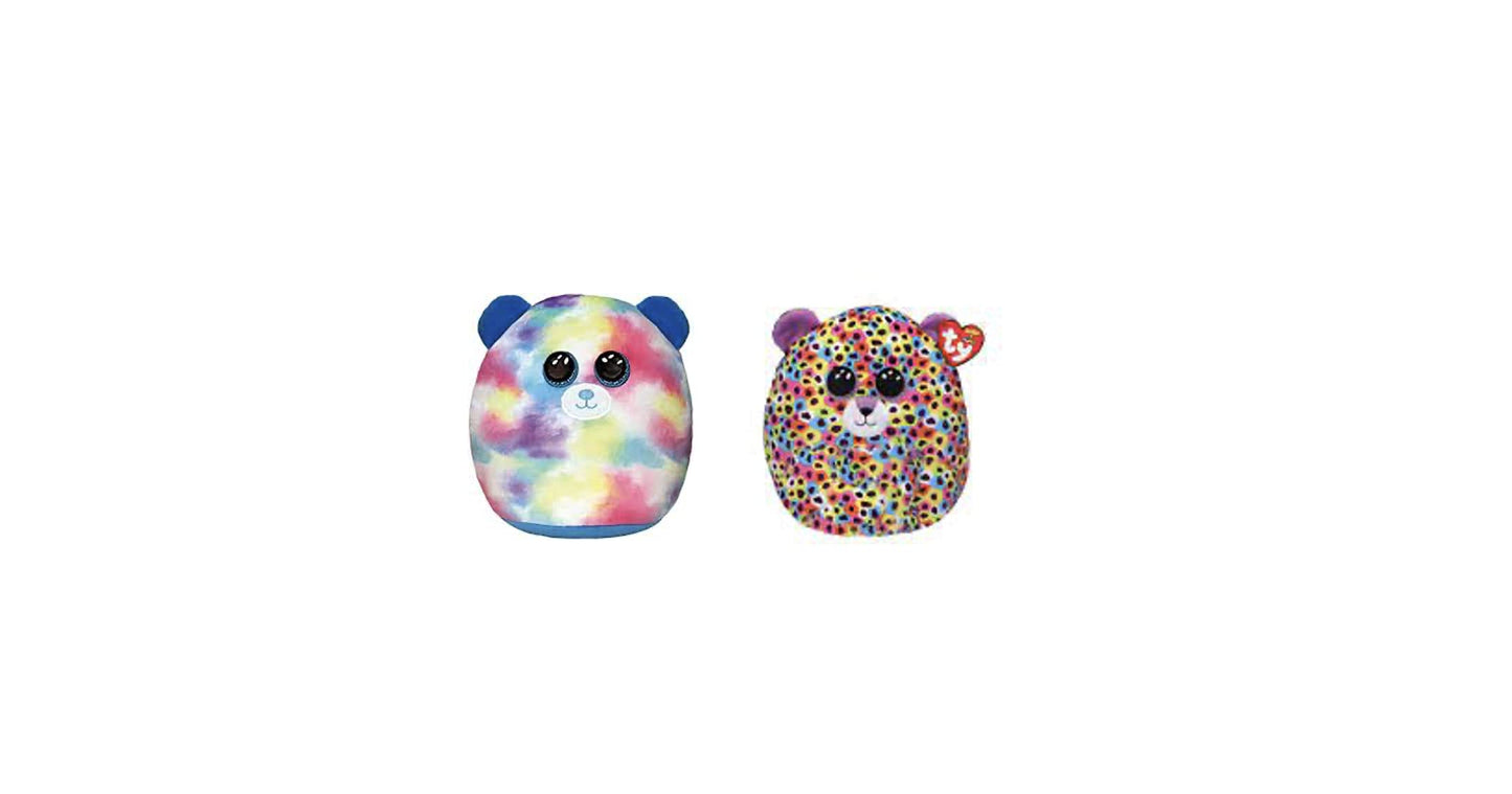 TY 2007566 Hope Squishaboo 10" Bear kuscheliges Kissen, Multicolor, 20 CM