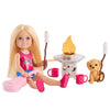 Barbie Chelsea Outdoor Adventures Playset, Family & Friends Set with Small Blonde Doll, Pet Puppy & 5+ Camping Accessories