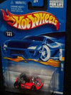#2001-141 Go Kart Tiny Front Wheels Collectible Collector Car Mattel Hot Wheels