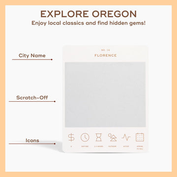 Reach International Outfitters Oregon Adventure Bucket List: 50 Scratch-Off Cards for Outdoor Activities, Tourist Attractions, and Road Trips