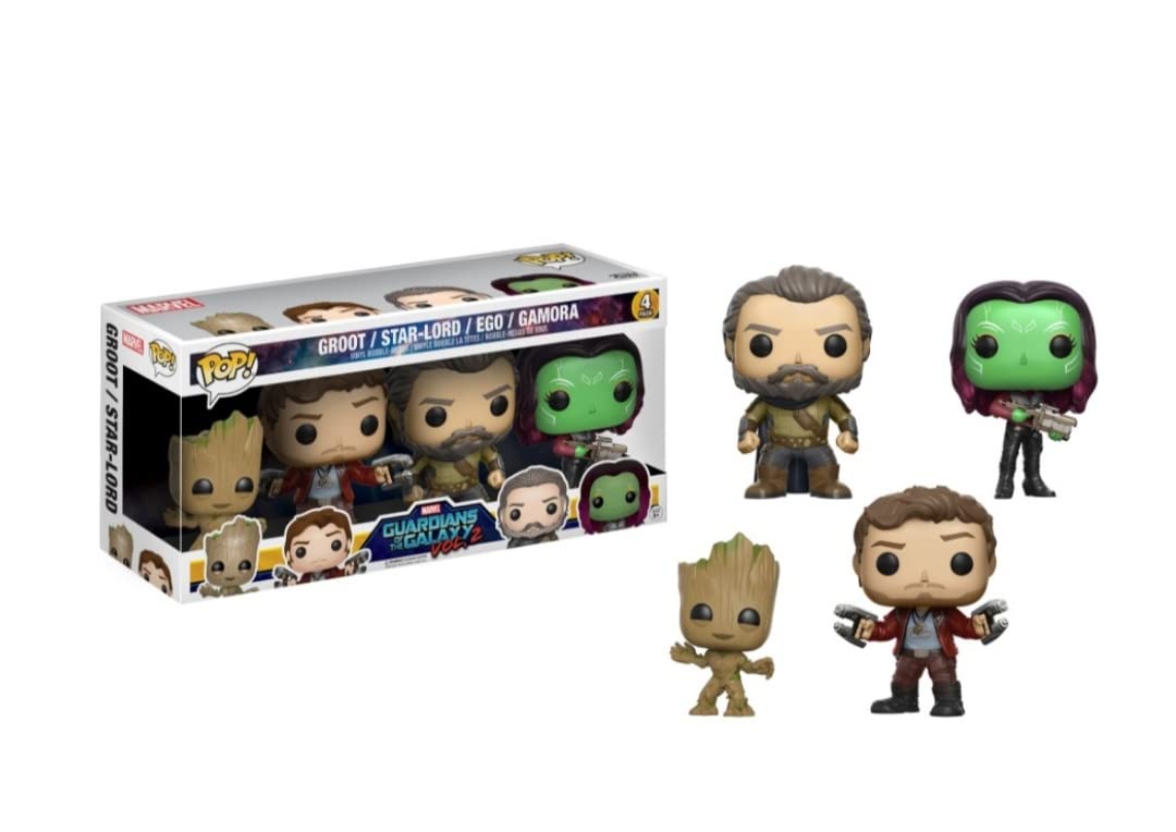 Funko POP MARVEL: GUARDIANS OF THE GALAXY 2 - 4PACK (GROOT STAR-LORD EGO CAMORA)