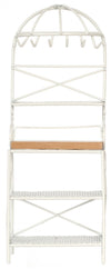 Dollhouse Miniature White Kitchen Rack for 1 Inch Scale 1:12 Doll House