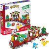 MEGA Pokemon Action Figure Building Toys, Holiday Train with 373 Pieces, 4 Poseable Characters, Gift Idea for Kids