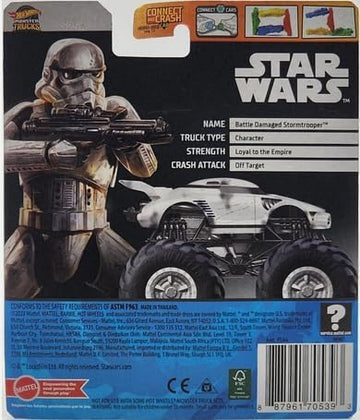 Hot Wheels Monster Trucks 1:64 Scale Battle Damaged Stormtrooper