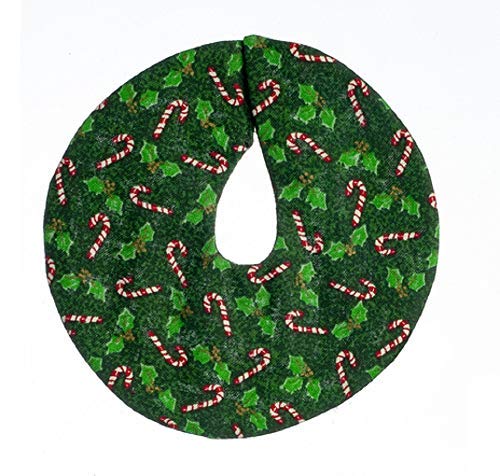 Melody Jane Dollhouse Green Candy Cane Christmas Tree Skirt Decoration 1:12 Accessory