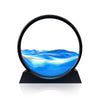 Tegoeoli Deep Sea Sand Art,Moving Sand Art Moving Decorative Tabletop Sand Picture 7'' (Blue)