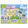 Crayola Scribble Scrubbies Bluey Poolside Playset (4ct), Washable Bluey Toy Set for Kids and Toddlers, Gifts for Girls & Boys, Ages 3+