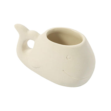 Fun Express DIY Mini Ceramic Whale Planters - Craft Kits - 12 Pieces