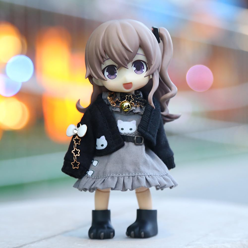 niannyyhouse OB11 Doll Clothes Cat Suit, 1/12 Scale, Action Figure Outfit