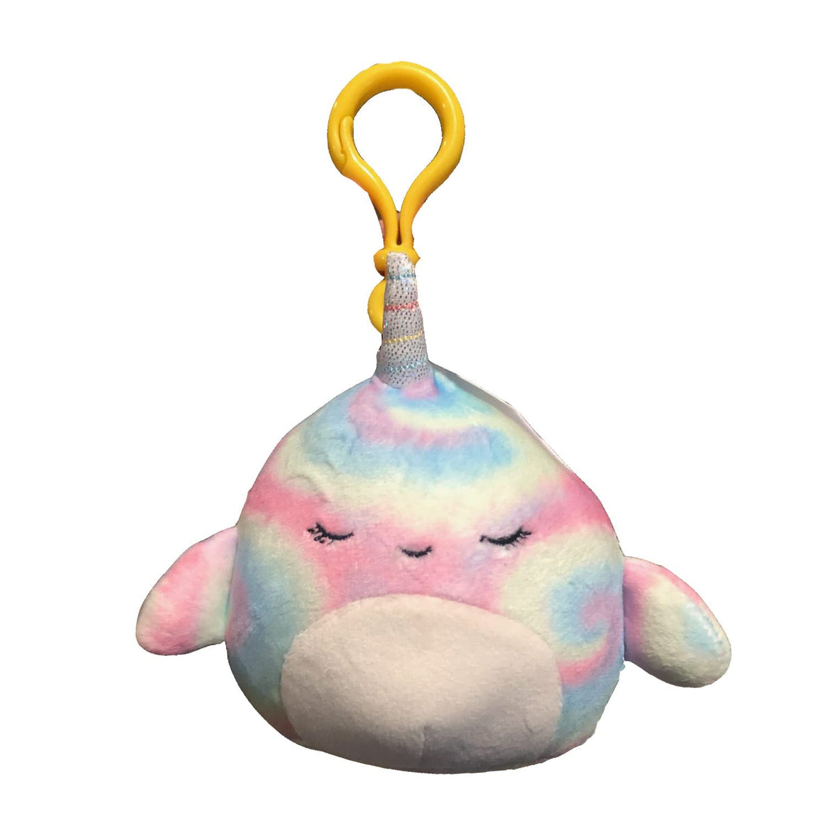 Squishmallows Official Kellytoy Plush Sea Life Squad Squishy Soft Plush Toy Animals (3.5 Inch Clip, TER Rainbow Narwhal)