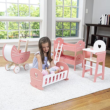 Fat Brain Toys Emery's World - Pretend & Play High Chair for 14 to 16 inch Dolls