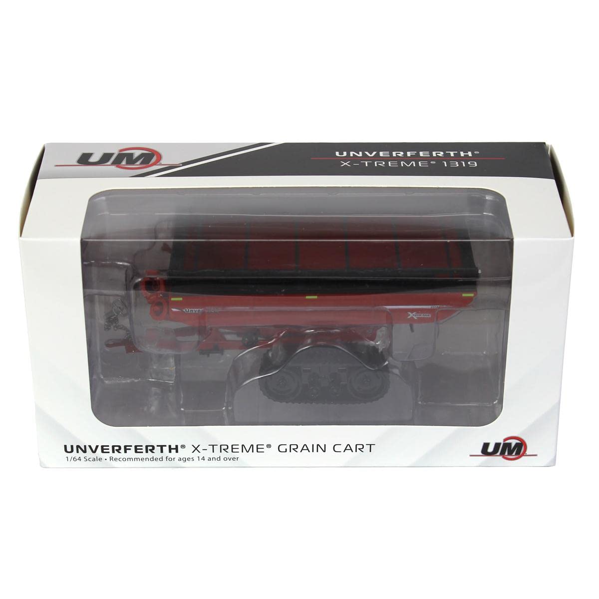 Spec Cast 1/64 Red Unverferth X-Treme Grain Cart with Tracks UBC-027