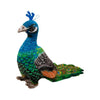 Xshelley 9.8inch Realistic Peacock Plush Toy,Cute Peacock Stuffed Animal Doll Peacock Plush Birthday Gift Home Decoration