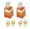 6-Piece 1:12 Scale Dollhouse Miniature Wine and Whiskey Bottle Set, Miniature Accessories Whiskey Wine Bottle Bar Model Convenient and Nice