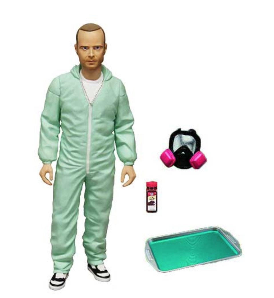 Mezco Breaking Bad Jesse Pinkman PX Exclusive Blue Hazmat 6-in Action Figure