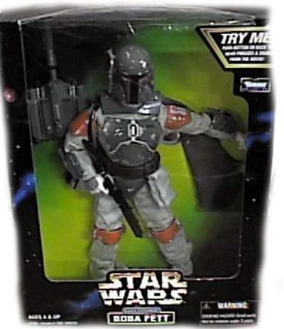 Star wars Electronic Talking BOBA FETT 12" Action Figure (1998 Kenner)