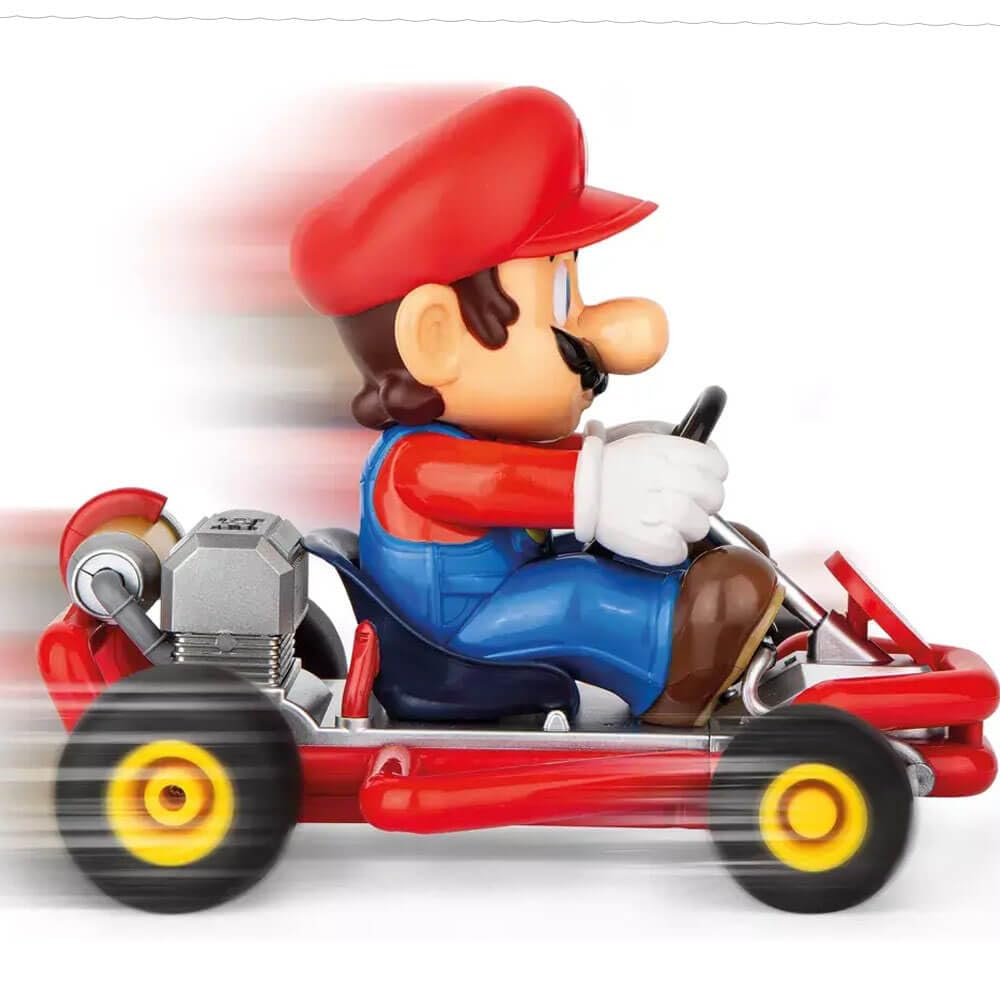 Carrera 200989 RC Official Licensed Kart Pipe Kart Mario 1:18 Scale 2.4 Ghz Remote Radio Control Car with Rechargeable LiFePO4 Battery - Kids Toys