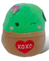 Squishmallows Official Kellytoy 14 Inch Shadi Cactus Plush with A Heart and XOXO On Belly - 2023 Valentine’s Squad Stuffed Animal Toy Pillow
