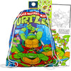 Teenage Mutant Ninja Travel Activity Kit for Kids w Drawstring Bag Bundle