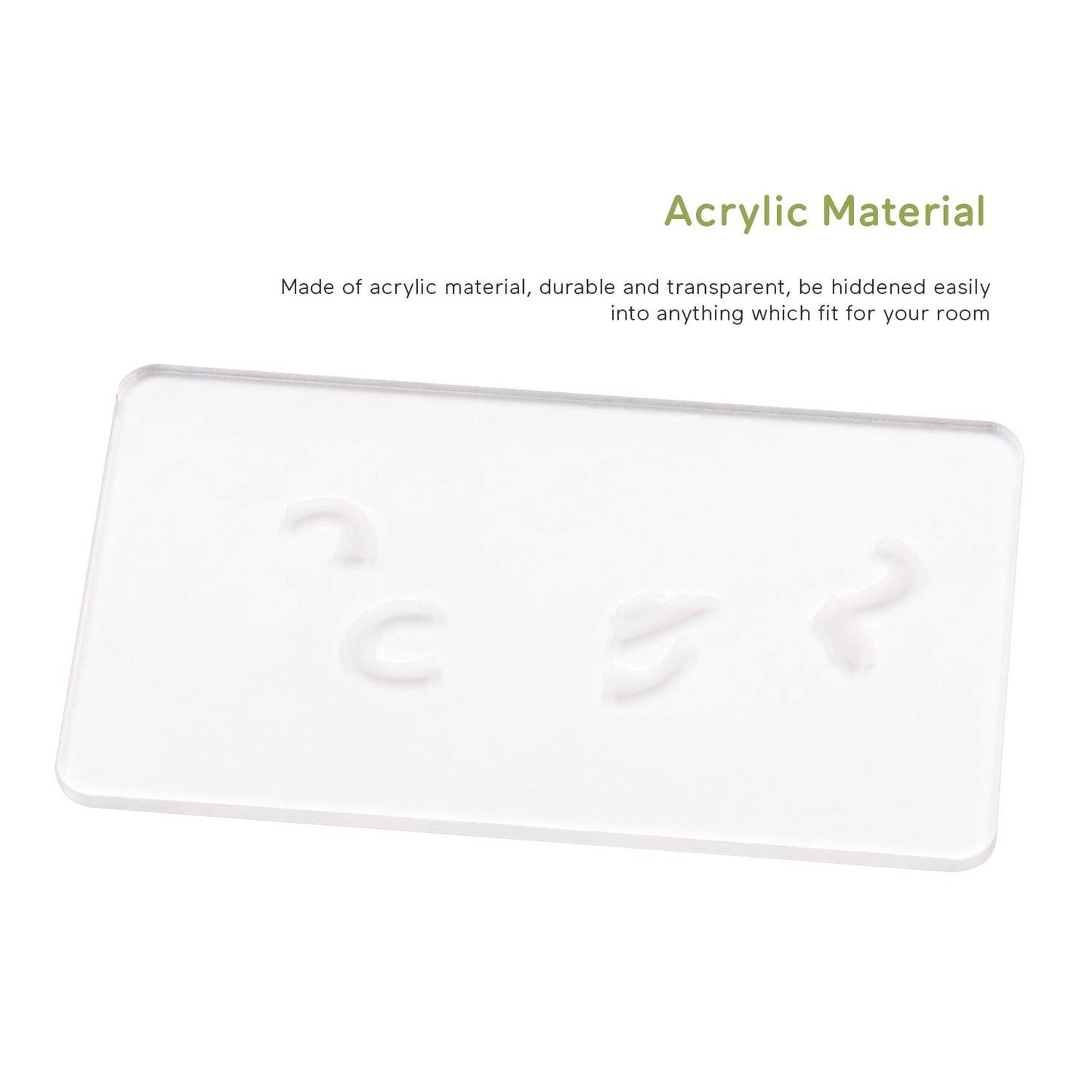 BearHoHo Escape Room Game Password Clue Cards Props Magic Transparent Acrylic Cards for Real Life Puzzle Game Pile Four Cards Up to Get Clues Run Away